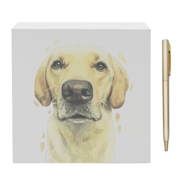 GOLDEN LABRADOR MEMO BLOCK