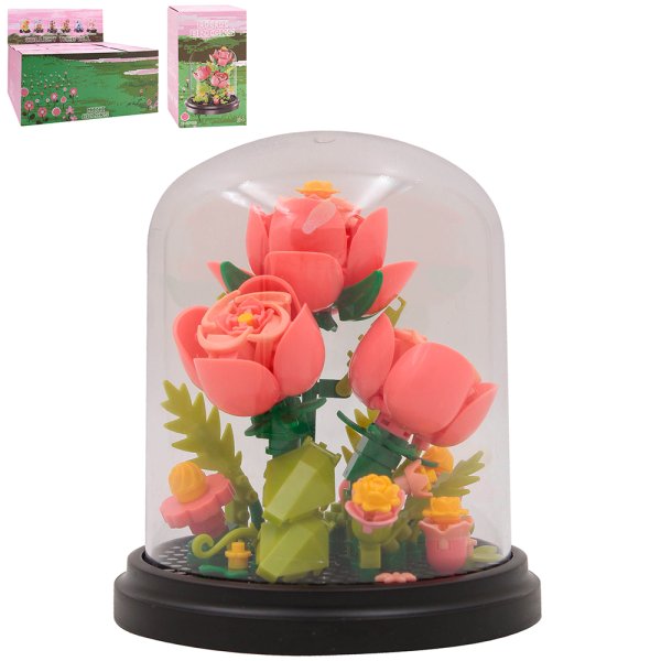 MINIBRICKS PINK ROSES