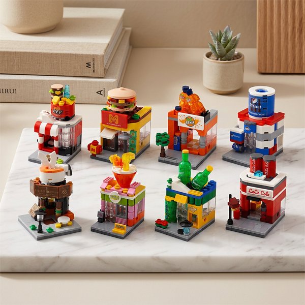 MINIBRICKS SHOPS 8 ASST