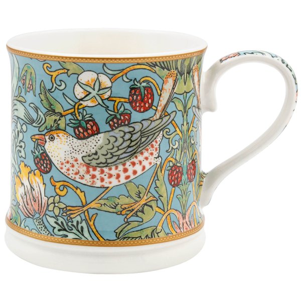 STRAWBERRY THIEF TEAL MUG