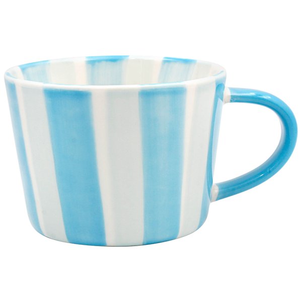 STRIPES MUG BLUE & LIGHT BLUE