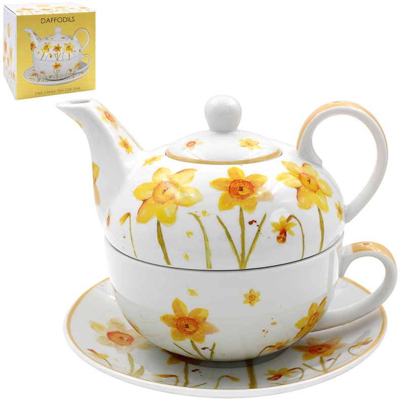 DAFFODILS TEA FOR ONE Lesser & Pavey