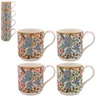 GOLDEN LILY STACKING MUGS S4