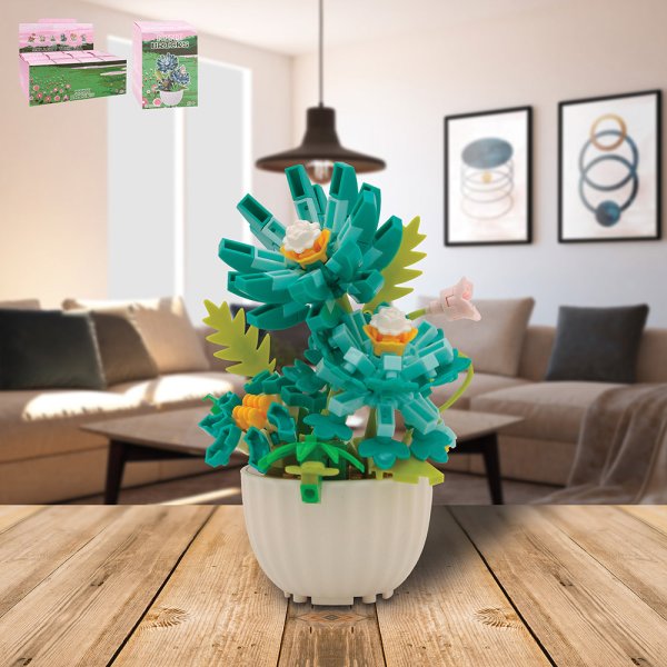 MINIBRICKS BLUE GERBERA