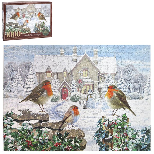 ROBINS WOODEN PUZZLE 1000PCS