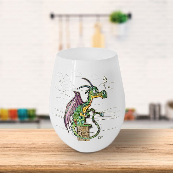 DUNCAN DRAGON STEMLESS GLASS