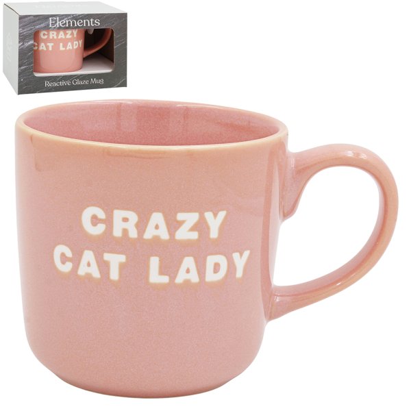 CRAZY CAT LADY MUG -PINK