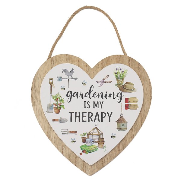 GREEN FINGERS HEART PLAQUE