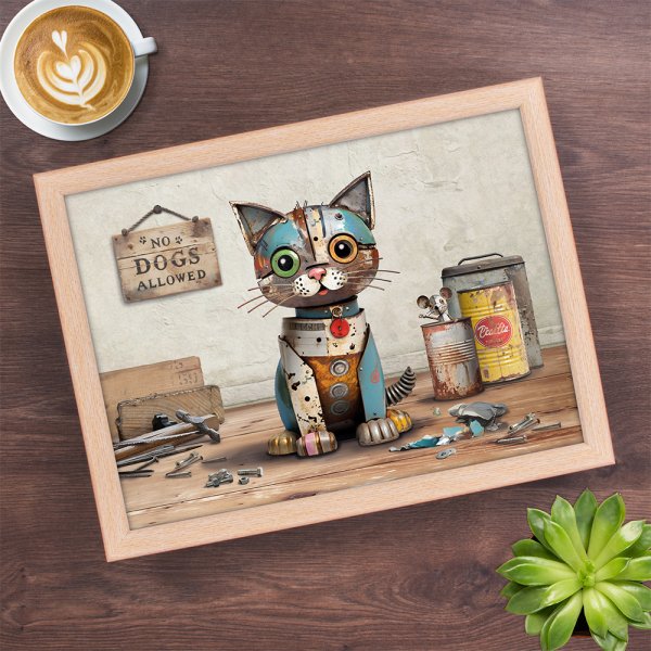 SCRAP KITTEN LAPTRAY