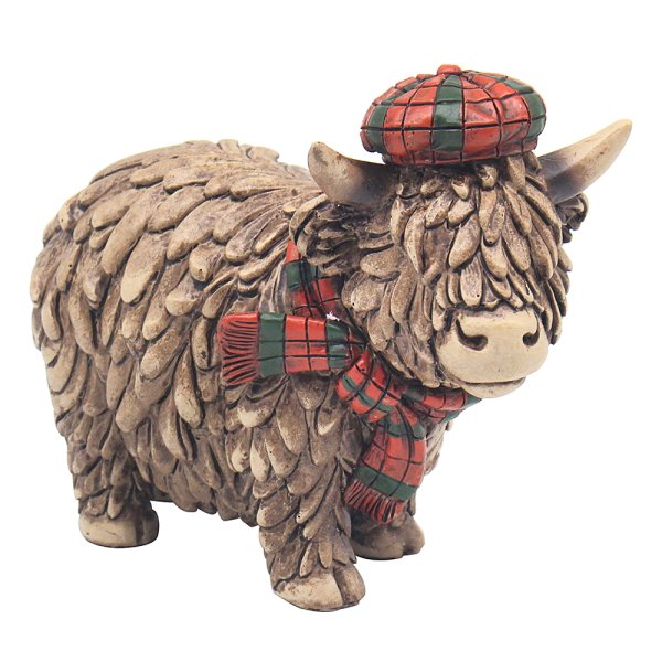 HUGHIE HIGHLAND COW TARTAN