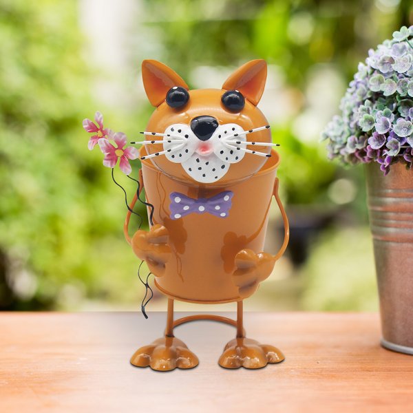 BRIGHT EYES CAT PLANTER