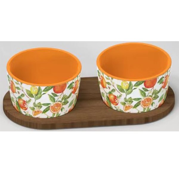 ORANGE&LEMONS SNACK BOWLS TRAY