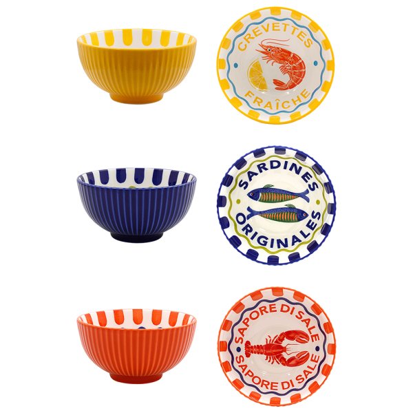 FRUITS DE MER BOWL 4.5" 3ASST FRUITS DE MER BOWL 4.5" 3ASST