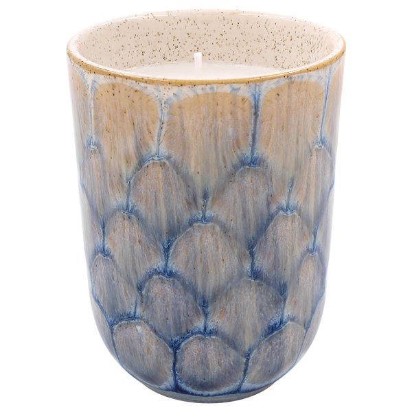 TORTOISE SHELL CANDLE BLUE
