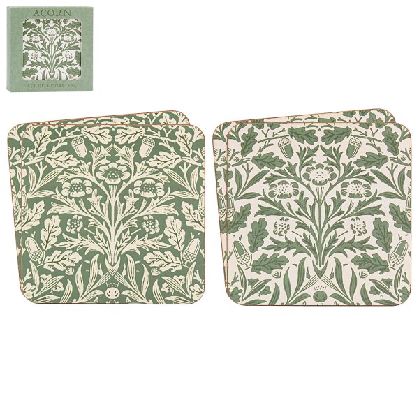 ACORN COASTERS SET 4
