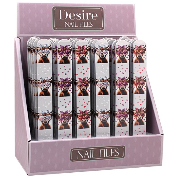 HIGHLAND COW NAIL FILE 3 ASST