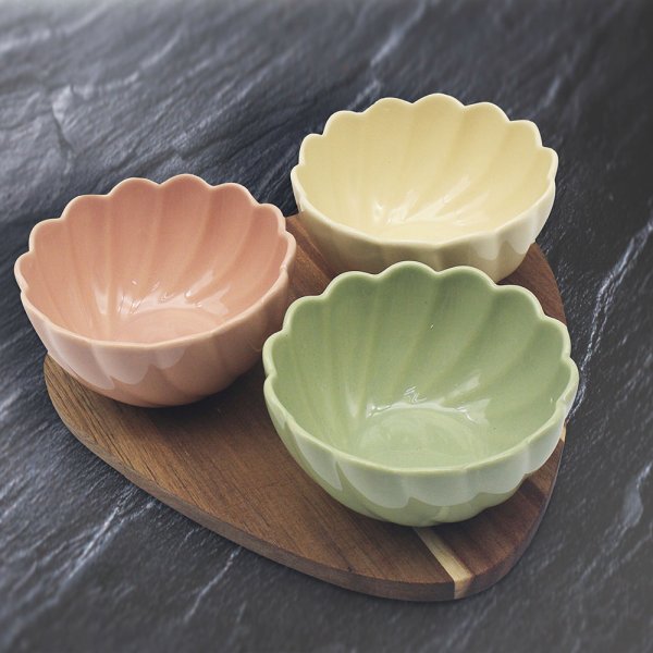 SNACK BOWLS WOODEN TRAY