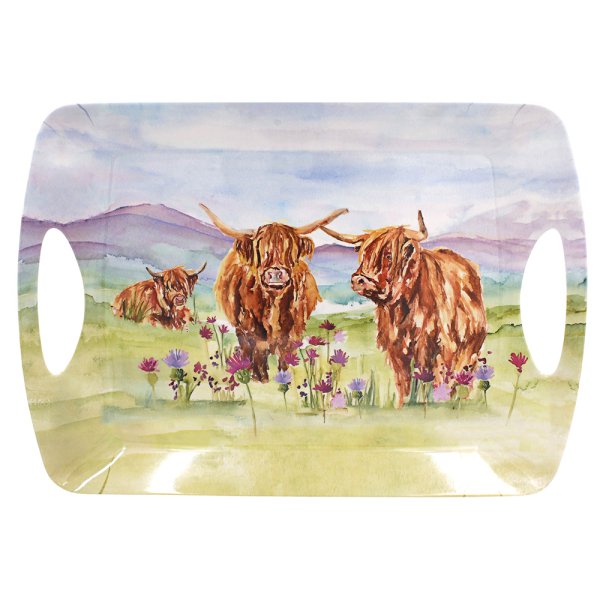 HIGHLAND COW TRAY LARGE