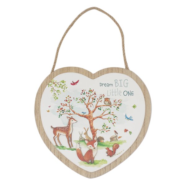 FOREST FRIENDS HEART PLAQUE