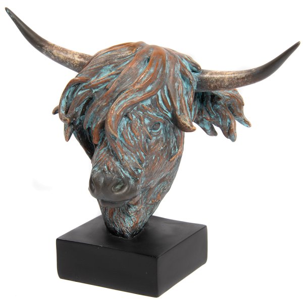 HIGHLAND COW BUST SMALL