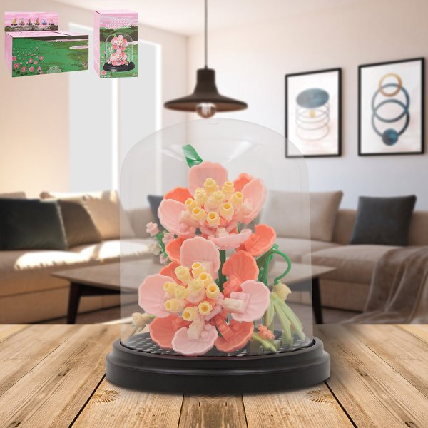 MINIBRICKS PINK CARNATION