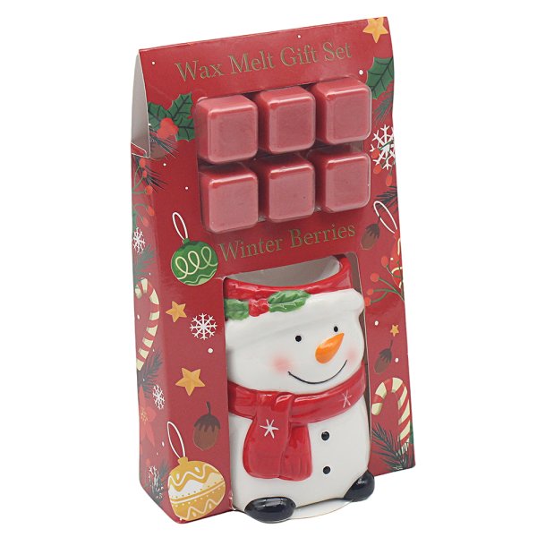 TEALIGHT & OIL BURNER SNOWMAN