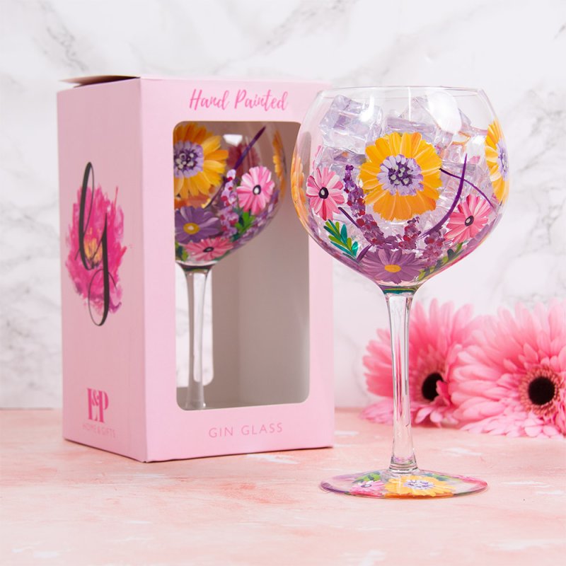 SUNFLOWERS GIN GLASS