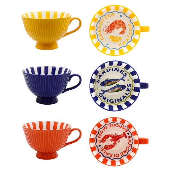 FRUITS DE MER MUG 3 ASST FRUITS DE MER MUG 3 ASST