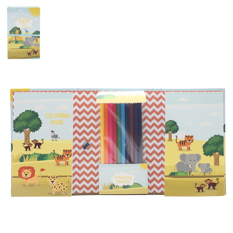 ZOO COLOURING BOOK Lesser & Pavey