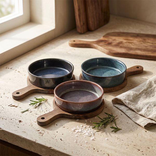 ELEMENTS DISHES ON TRAY 3ASST