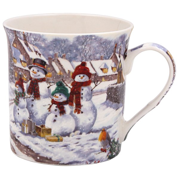 SNOWMEN MUGS SET 4