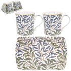 WILLOW BOUGH MUGS ON TRAY SET2