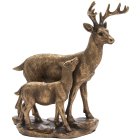 BRONZED DEER & FAWN