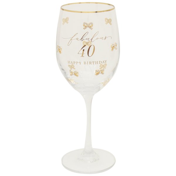 MADELAINE 40TH WINE GLASS