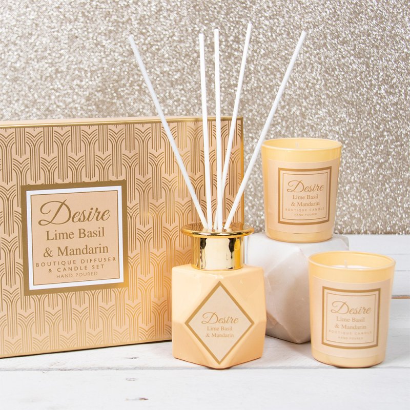 DIFFUSER&CANDLE SET 100ML CRM Lesser & Pavey