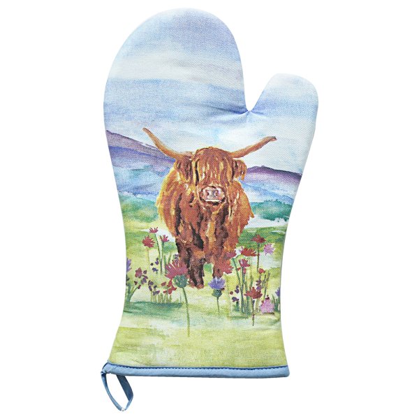 HIGHLAND COW SINGLE OVEN GLOVE