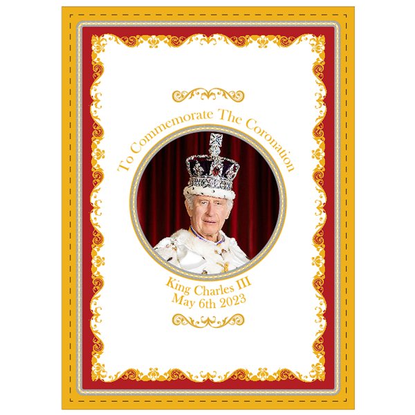 CHARLES III CORONATIONTEATOWEL