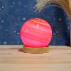 COSMIC PLANET LAMP PINK & BRN