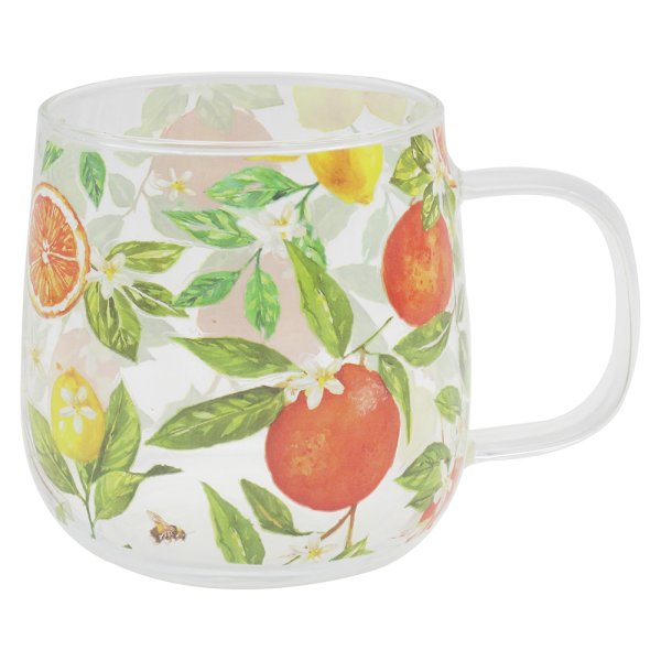 ORANGES & LEMONS GLASS MUG