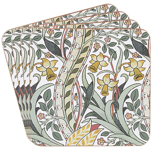 DAFFODIL COASTERS SET 4