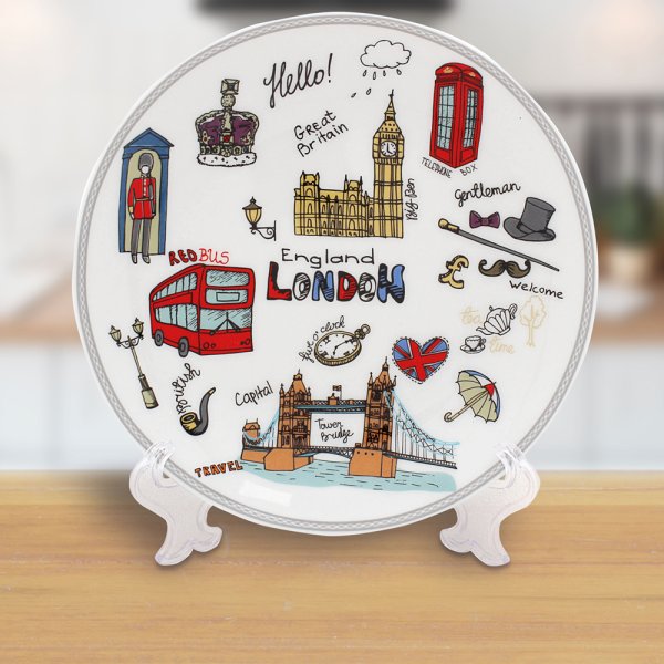 LONDON SKETCH PLATE 6"