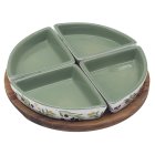 SNACK DISHES ON TRAY OLIVES