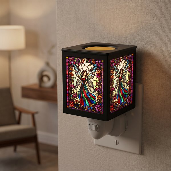 STAINED GLASS PLUG IN FAIRY