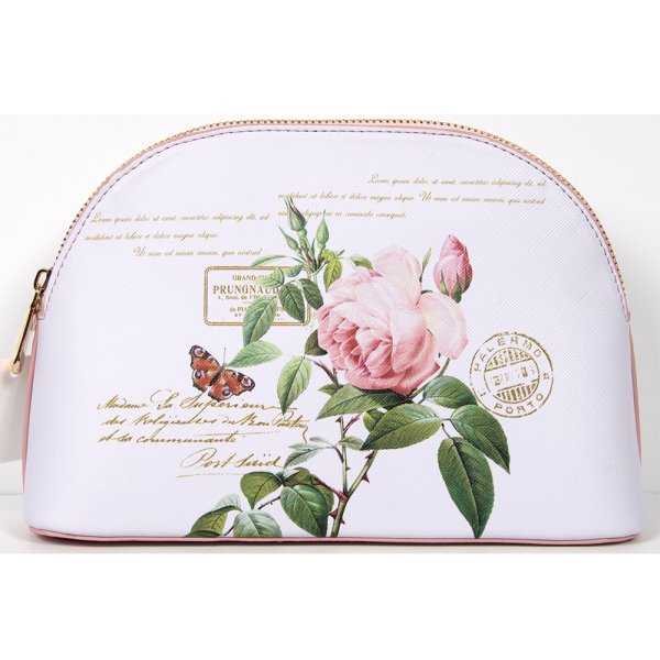 REDOUTE ROSE COSMETIC BAG