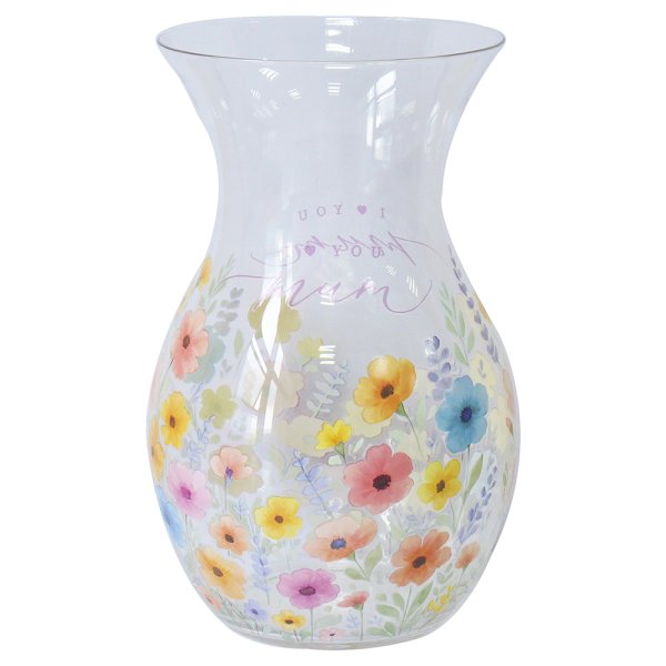 MUM GLASS VASE