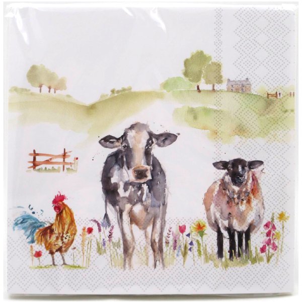 FARMYARD NAPKINS PK 20