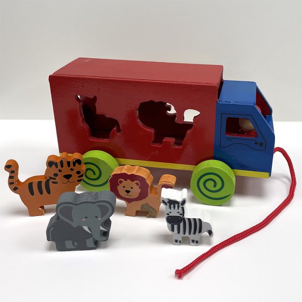 RETRO ZOO PULL ALONG TRUCK