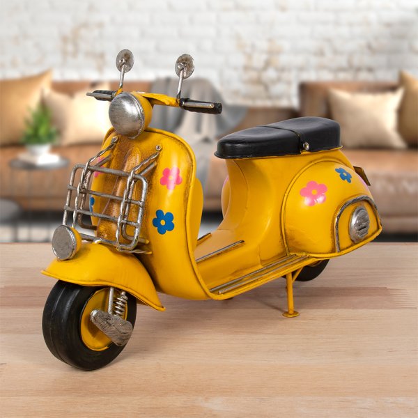 YELLOW WITH FLOWER SCOOTER