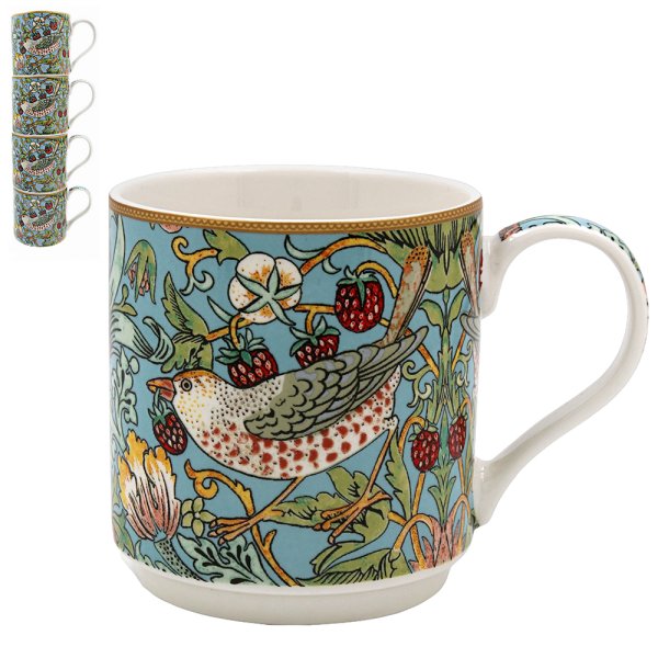 STRAWBERRY THIEF STACKING MUGS