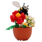 MINIBRICKS FLOWERS WITH BEES